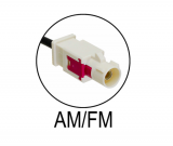 7 67 787 4 AM/FM střešní akt.anténa 60° oddělené napájení