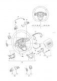 4M8951523AXHA,4M8951523A XHA,4M8 951 523 A XHA,multifunkce audi spínače volantu audi,Q7,Q8