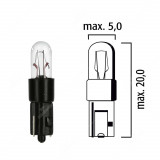 SEI-LAMP013BK,Žárovka palubní desky W2x4,6d 12V 0,4W s černou základnou,