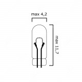 SEI-BULB00BA06,Mini žárovky s drátovou paticí T1 1/4 40mA 6V - Balení 5 ks