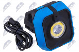 NTY LAMPA WARSZTATOWA 10W+3W COB LAMPA WARSZTATOWA WYPOSAŻONA W DWA ŹRÓDŁA ŚWIATŁA: GŁÓWNE I POMOCNICZE.ŚWIATŁO GŁÓWNE 1 X 10W COB, MAX. 1000LM,WIATŁO POMOCNICZE SPOT 1 X 3W COB, MAX. 400LM,BARWA ŚWIATŁA: MAX 6500K,CERTYFIKATY: IP65, IK08