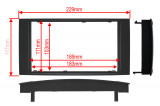Ramecek-autoradia-2DIN-VW-rozmery