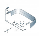 OEM 3AF971104C Kabeláž pro zadní nárazník VW Passat B7 2011-2015 