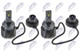 NTY ZESTAW ŻARÓWEK D-LED D4S LED ŻARÓWKI D4S LED /BASE TYPE: P32D-5/MOC WEJŚCIOWA: MAX 35W/NAPIĘCIE WEJŚCIOWE: UP TO 45V/NATĘŻENIE PRĄDU: MAX 0,78A/STRUMIEŃ ŚWIATŁA: UP TO 8400LM/BARWA ŚWIATŁA: MAX 6000K/CANBUS: T