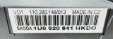 1U0920841H,panel přístrojů Octavia I nový díl,1U0 920 841 H,škoda,octavia