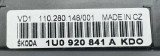 1U0920841A,panel přístrojů Škoda Octavia I,1U0 920 841 A,škoda,octavia