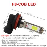 COB,LED,žárovka,mlhových,světel,denního,svícení,H8,H9,H11,30W