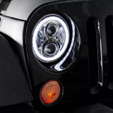 přední led svetlomet wrangler / led svetla Jeep Wrangler  čiré