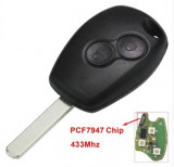 PCF7947,Chip,Obal klíče,klíč,dálkové ovládání,klíč Renault,Kangoo,Clio,Duster,Modus,Twingo
