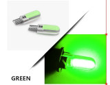 T10 W5W LED žárovka dlouhá t10 CanBus celosklenenka ruzne barvy t10 zelená 