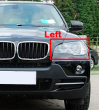 levý Kryt čelního skla plexi světlometu BMW X5 E70 2007-2013